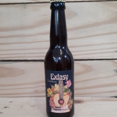 Bière Extasy: blonde à la framboise, 33 cl